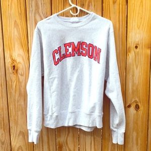 clemson reverse weave crewneck (s)